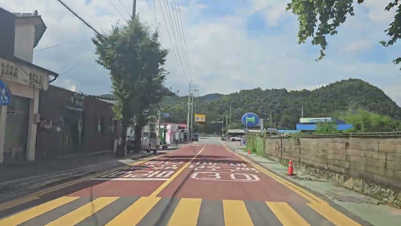 [QT] 운전멍 - 화순 동복면 지나가기 hwasun dongbok village #ruralkorea #드라이브 #구름 #동복천