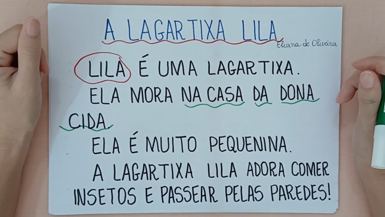 Aprendendo a Ler - Leitura - Vamos Aprender - Leitura de Texto  -Alfabetização - EJA