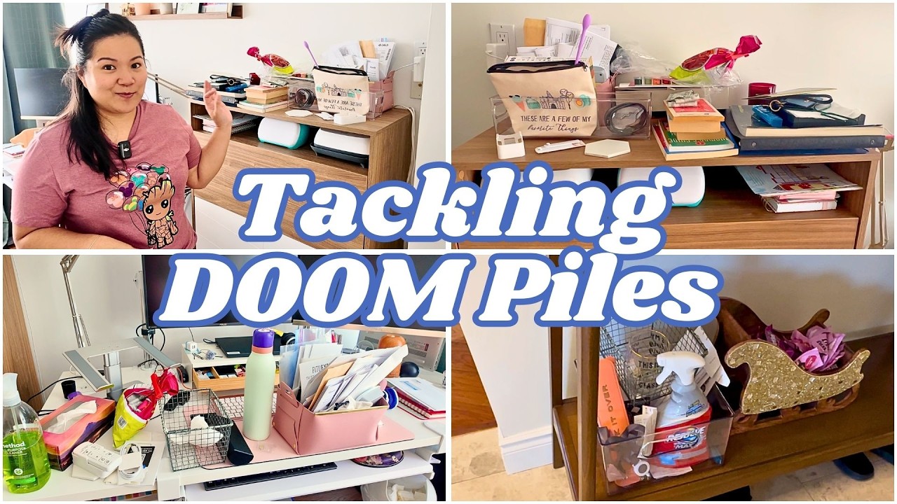 I Finally Tackled My Doom Piles 🧺 | Sunday Reset & Declutter Motivation