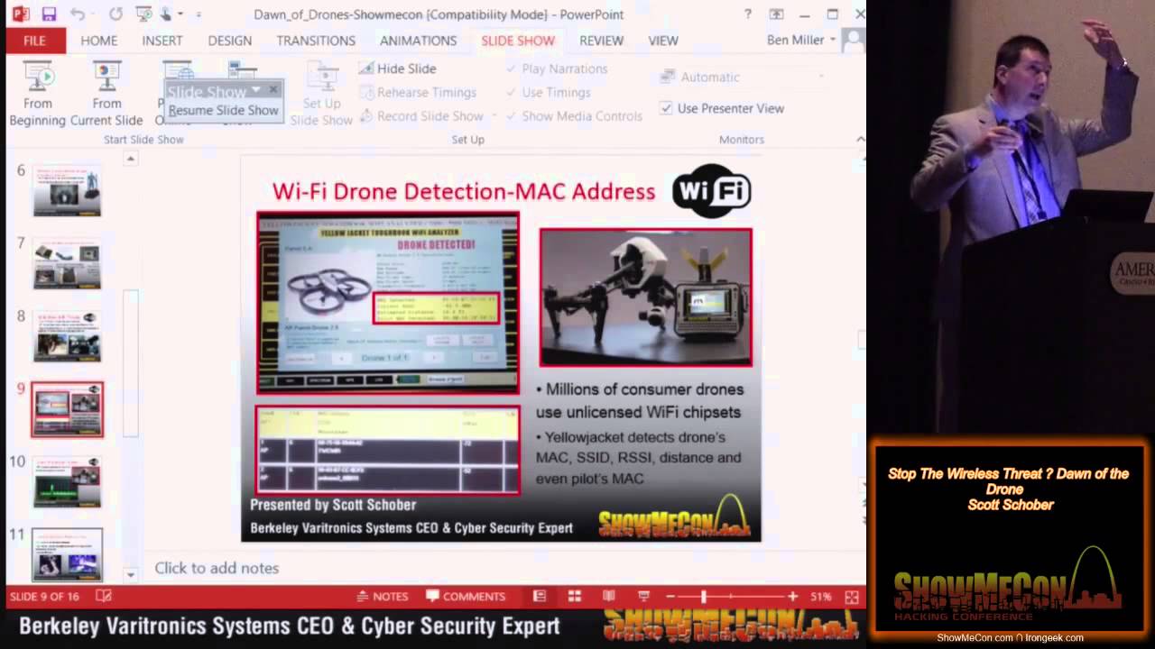 Dawn of the Drone Presentation at ShowMeCon