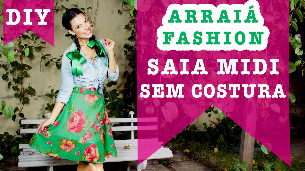 DIY ❤ Roupa Festa Junina SEM COSTURA ❤ @dicasdalopo ❤ Letícia Lôpo ❤