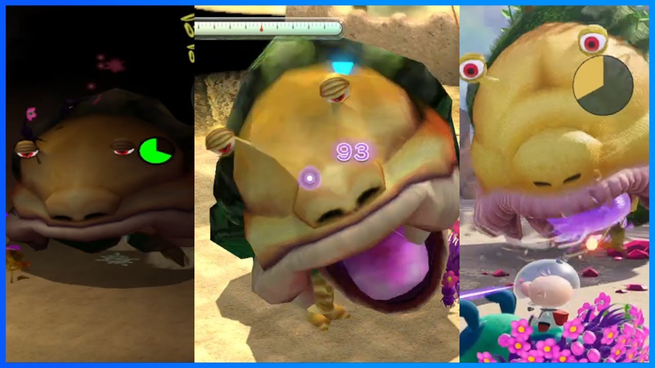 Purple Pikmin VS Emperor Bulblaxes In THREE GAMES [Pikmin 2-4]
