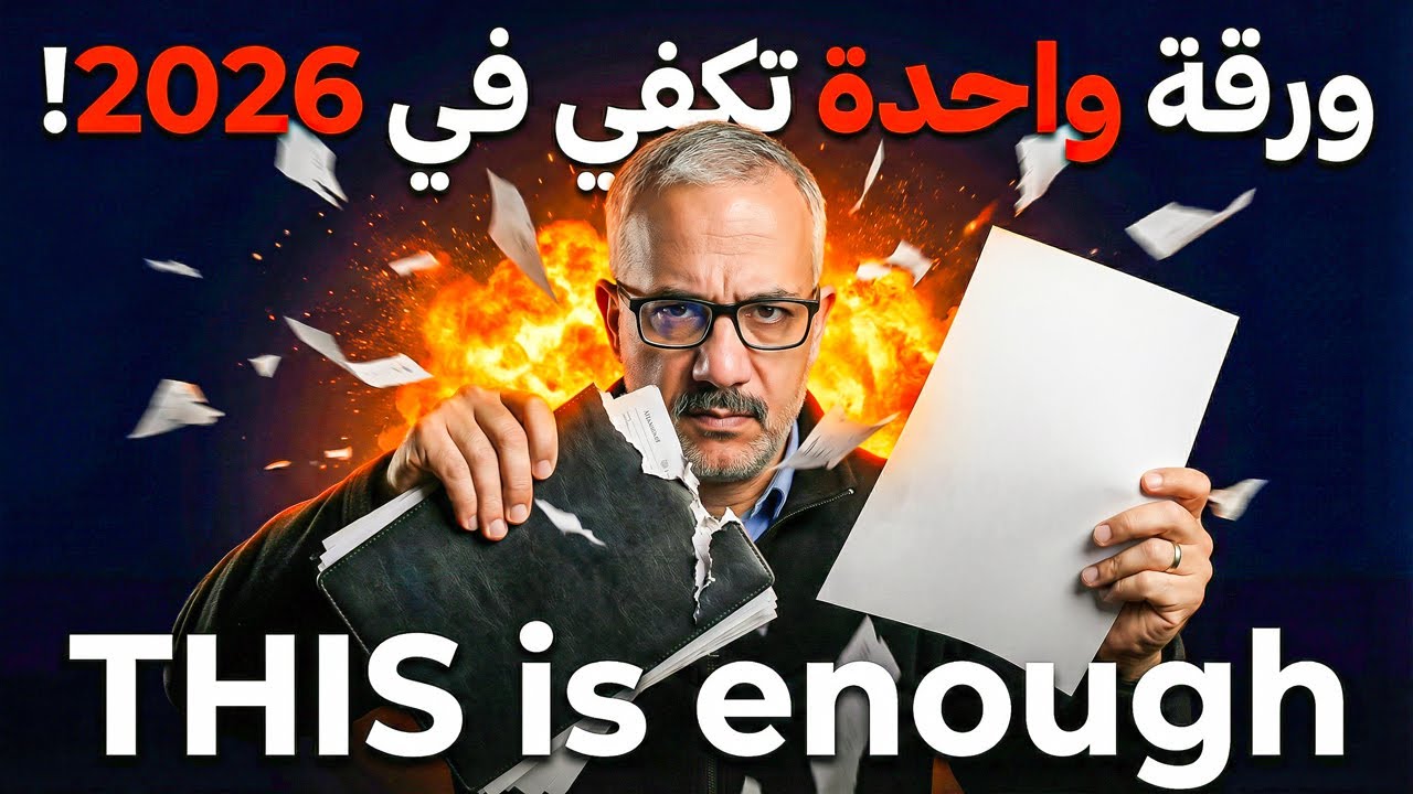 3 أسباب تجعل خطة الورقة الواحدة هي الأفضل لعام 2026
