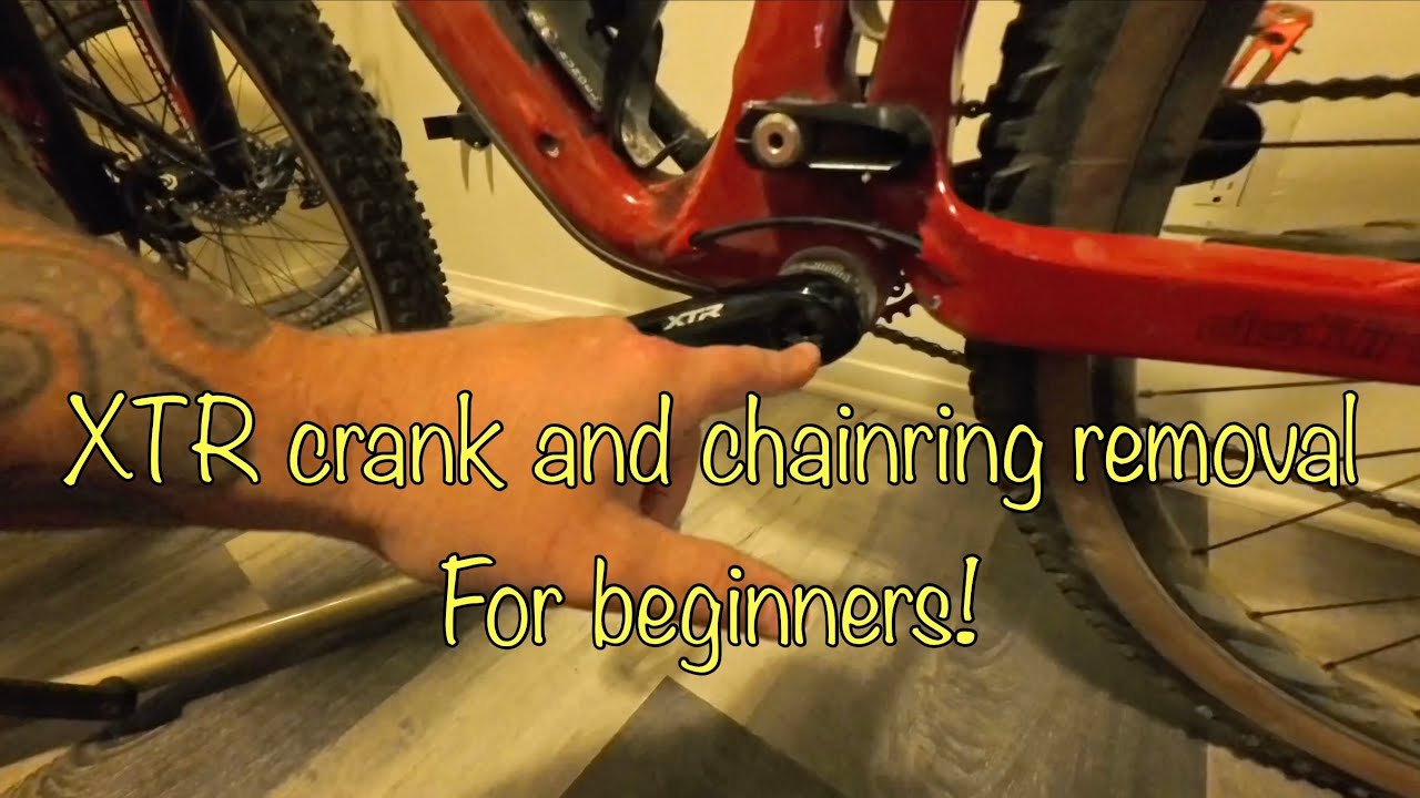 XTR Cranks and Chainring removal for beginners!