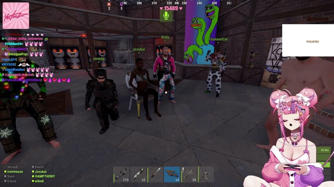 Ironmouse and Mr. Wobbles sing Creep in Rust Kingdoms II