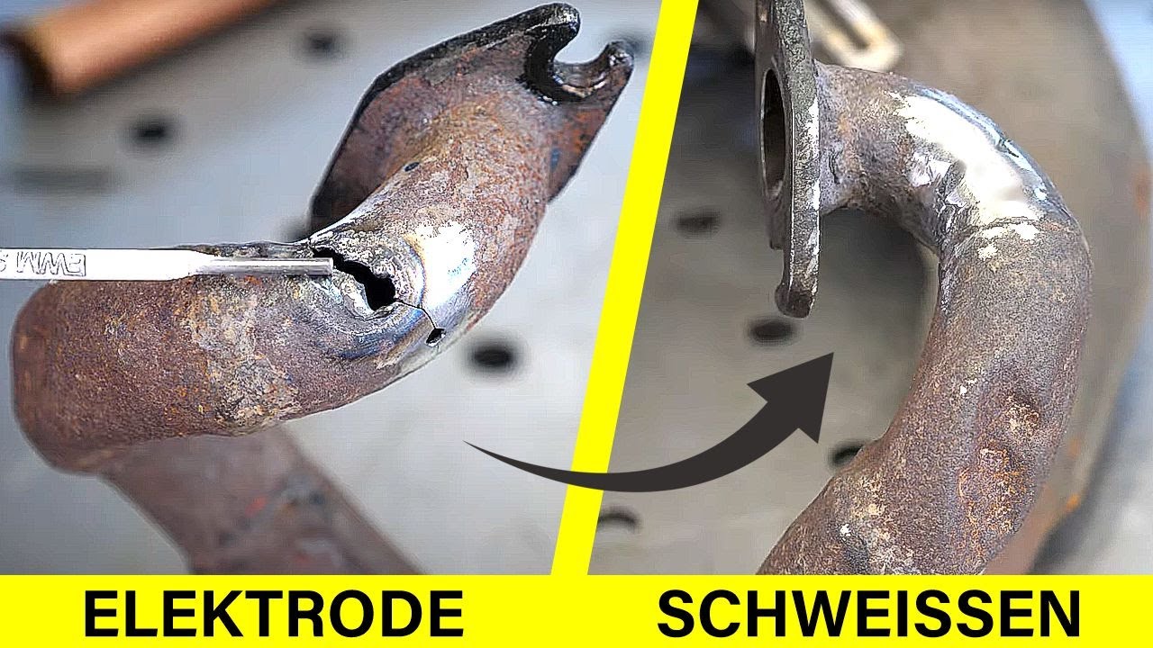 Roller Auspuff mit Elektrode schweißen! | Geheimtipp ohne Durchbrennen
