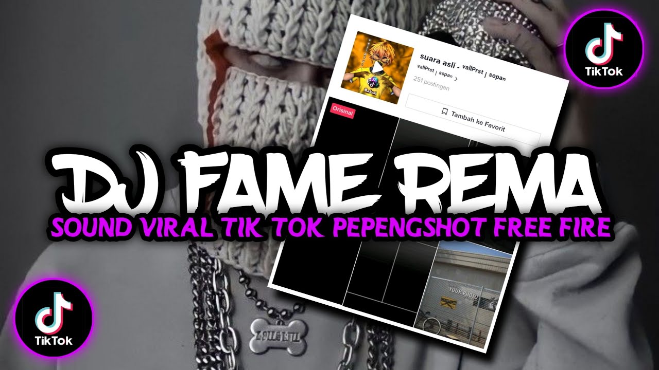 DJ FAME REMA REMIX JEDAG JEDUG VIRAL TIKTOK  2023