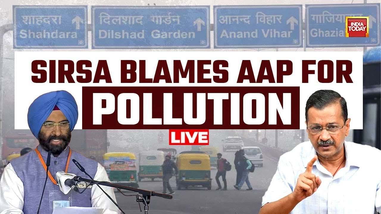 Delhi Air Pollution LIVE News | Govt Under Fire Over Delhi Pollution | Delhi Minister Blames AAP