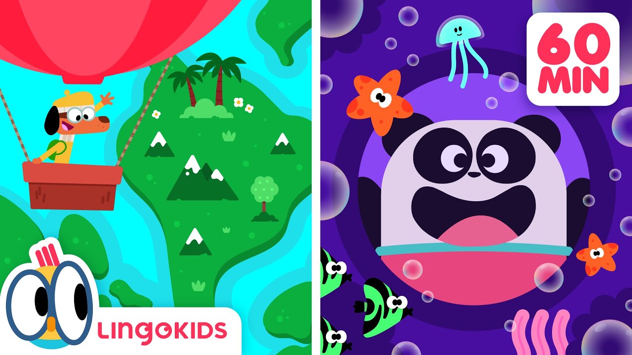 AT THE AQUARIUM SONG 🐠🎶 + More Songs for Kids | Lingokids