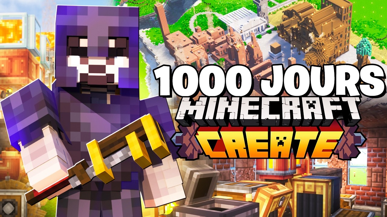 Survivre 1000 JOURS en HARDCORE sur CREATE ! FILM COMPLET