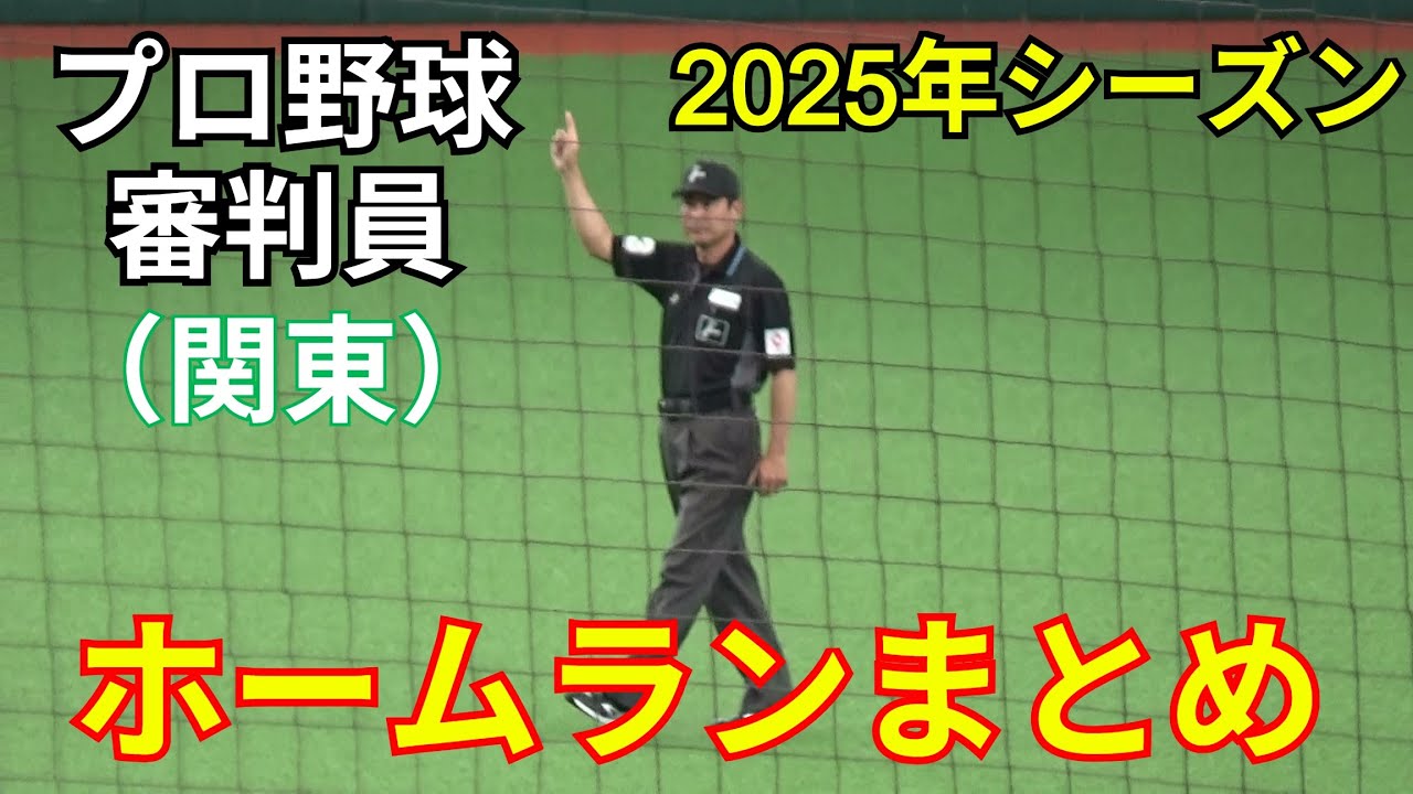 【2025年シーズンver】NPB審判員によるホームランジェスチャー集（関東編）【すべて現地撮影 ※NPBによる「写真・動画等の撮影及び配信・送信規程」を遵守しています。】