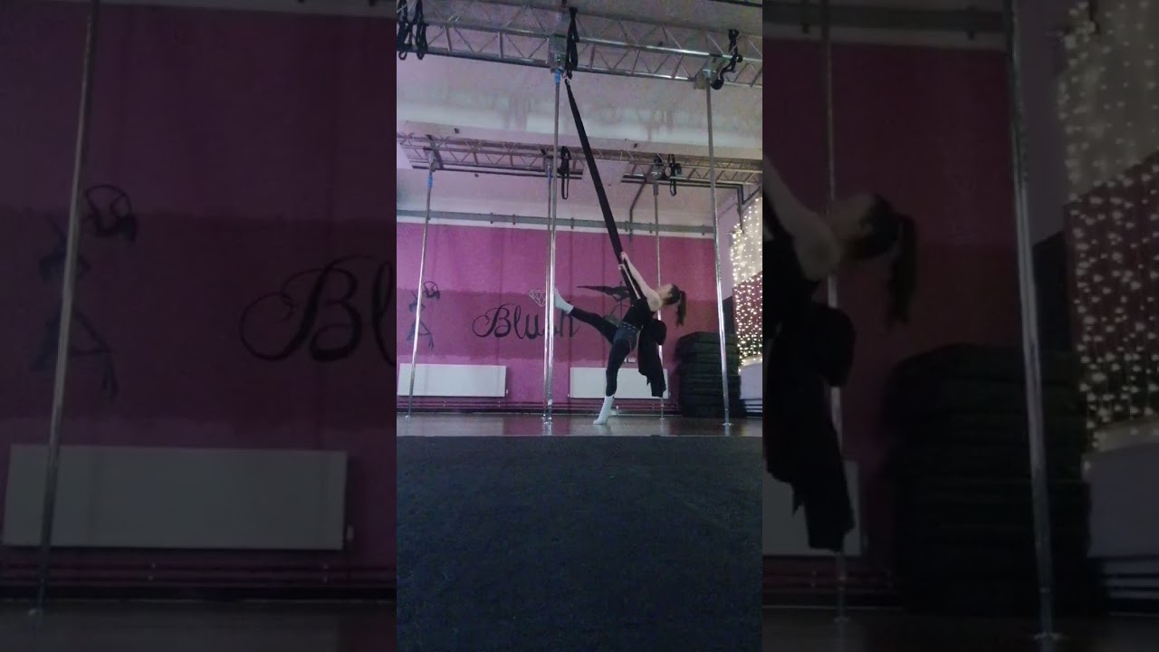Pole silks routine - Teddy Swims losing control