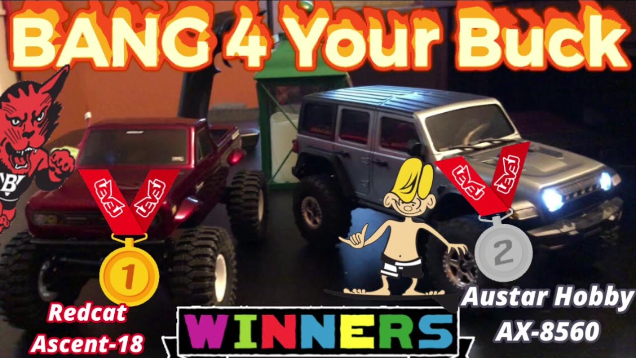 WATCH! Out the Door BFYB Micro crawler Winners, Redcat Ascent 18 And Austar Hobby 1/18 AX 8560.