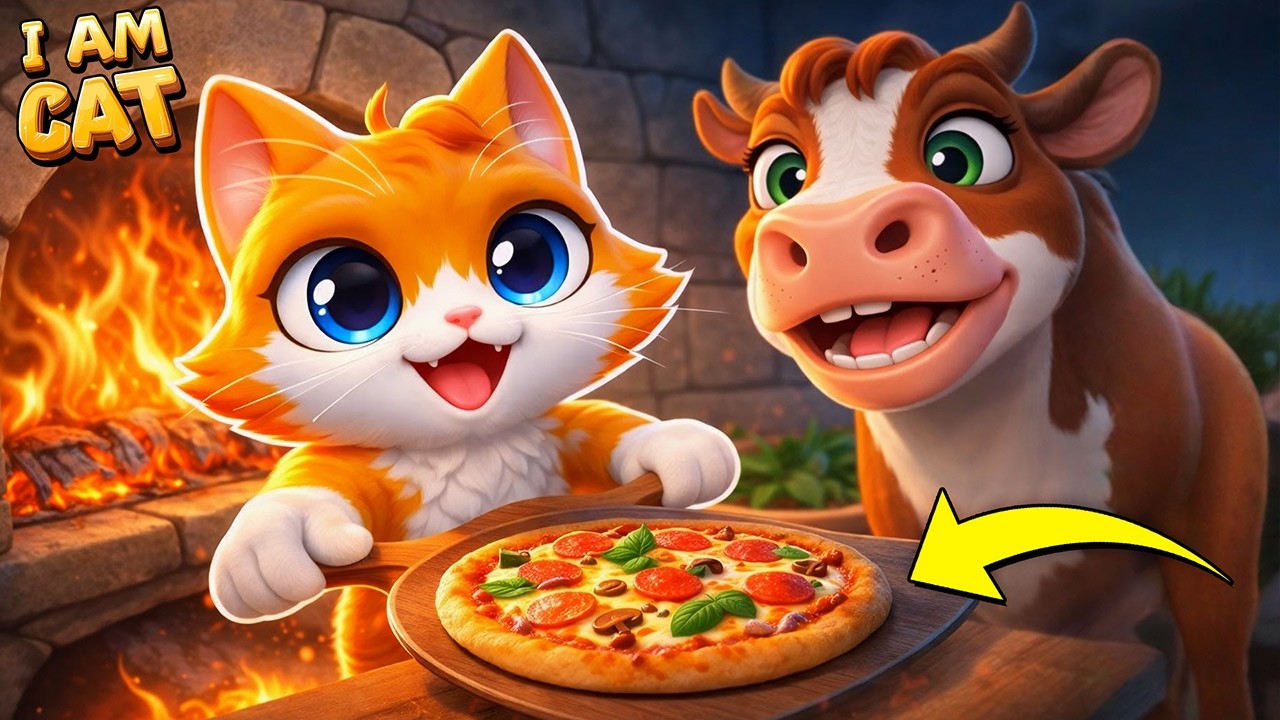 UPIEKŁEM NAJLEPSZA PIZZĘ DLA MOJEJ KROWY NA FARMIE w I Am Cat!