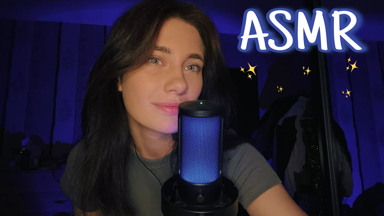 АСМР ПРИЄМНІ РОЗМОВИ ТА ТРИГЕРИ НА ФОНІ😍😇