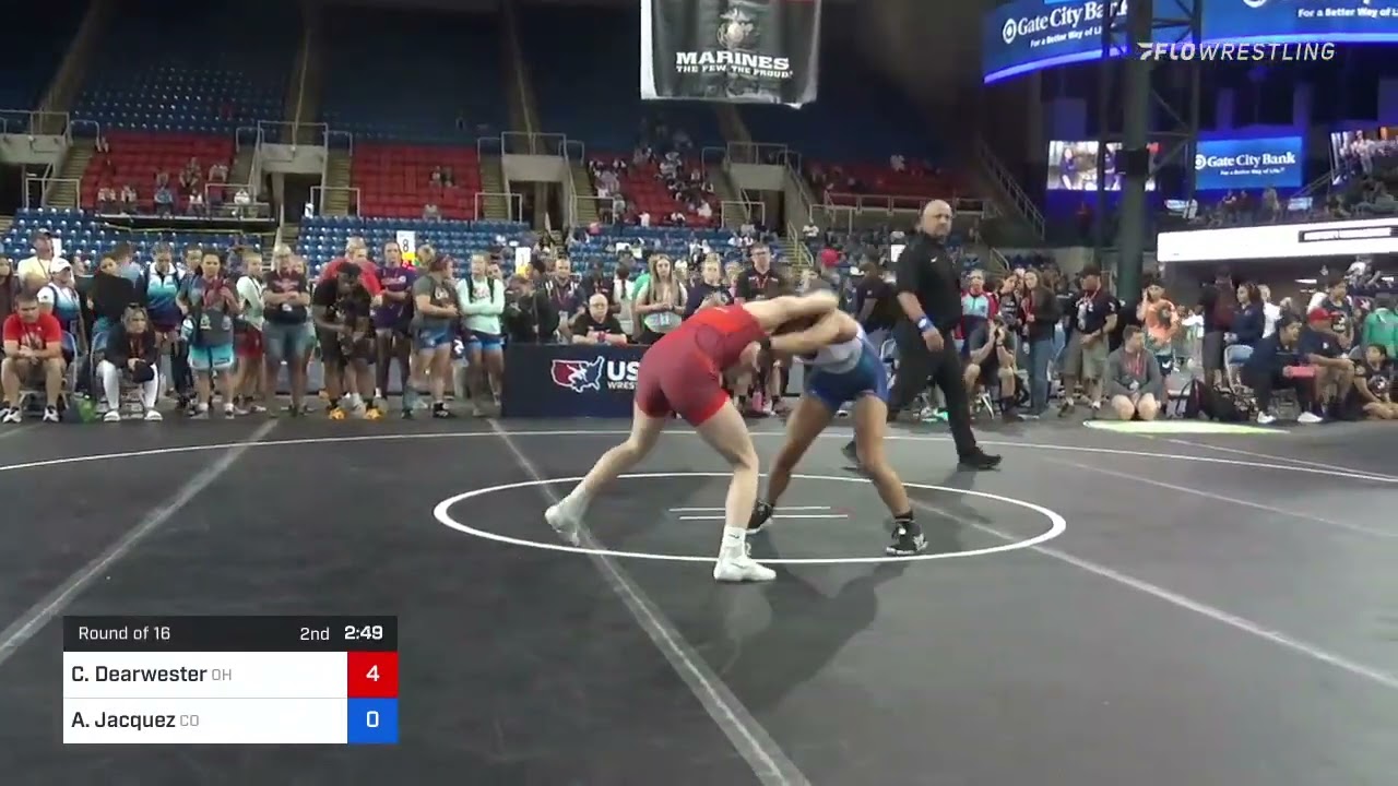 106 Lbs Round Of 16 - Chloe Dearwester, Ohio Vs Alexsys Jacquez, Colorado A2f4