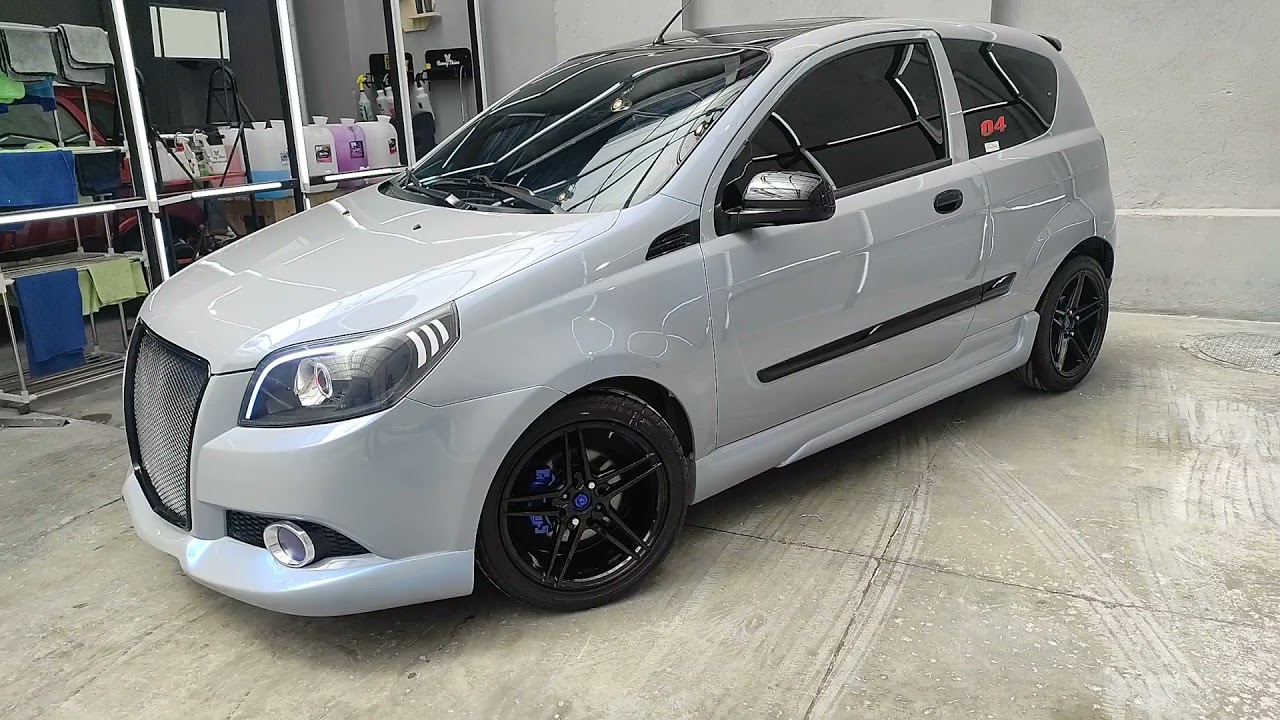 Aveo Emotion Modificado, Aveo Emotion Tuning, como Modificar un Aveo, Aveo en Color Gris Nardo.