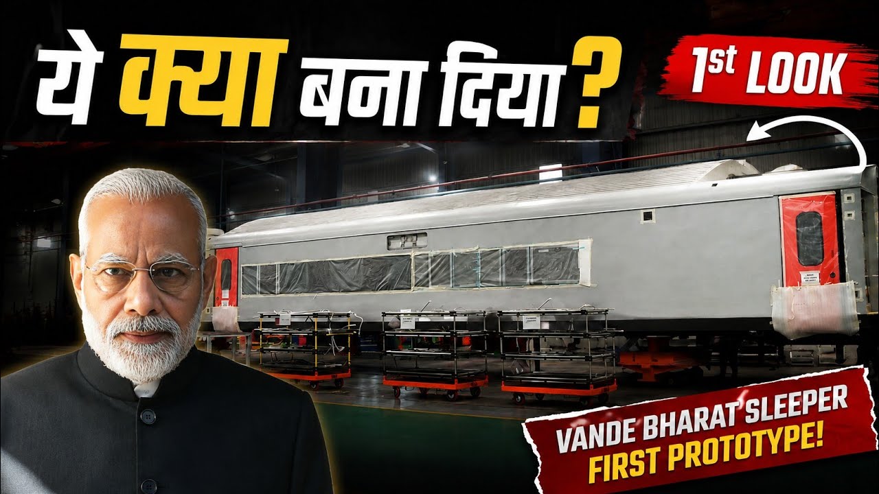 1st VANDE BHARAT SLEEPER OF RVNL TMH JV🔥 Kinet Reveals 1st Prototype Coach | Biggest Update
