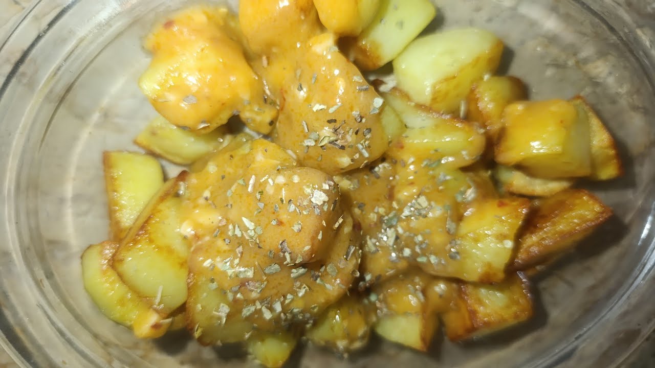 Spanish bravas street food 