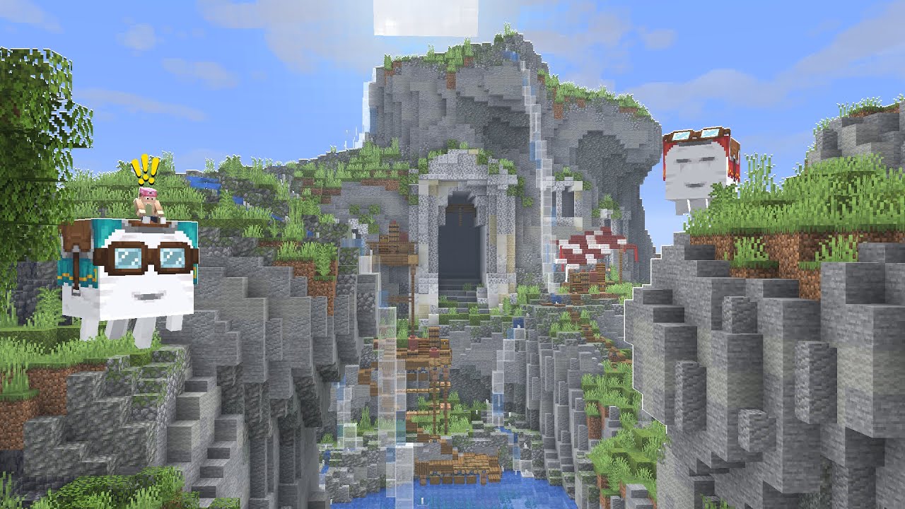 I built a Happy Ghast Docking Bay in an Overgrown Temple