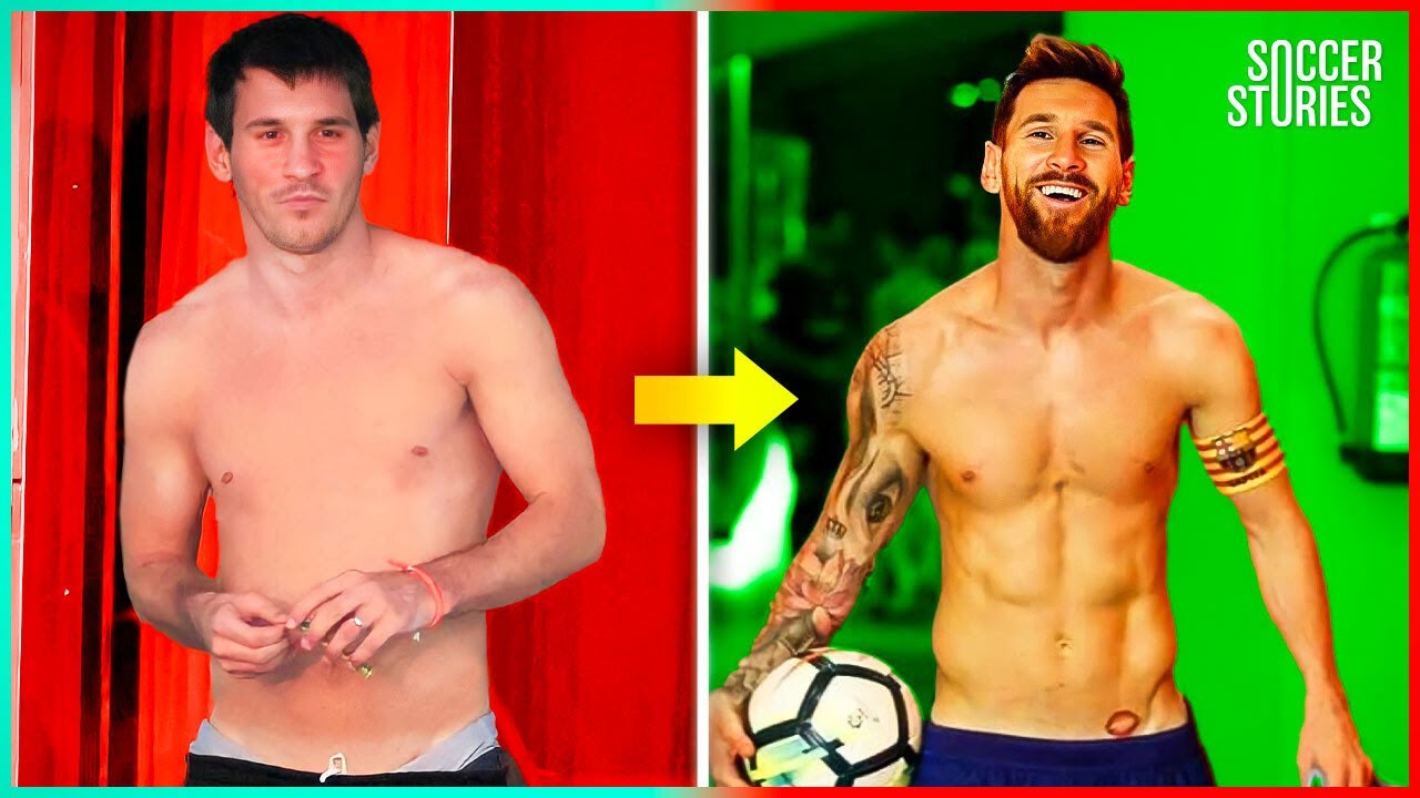 La increíble TRANSFORMACIÓN física de MESSI a tráves de los años