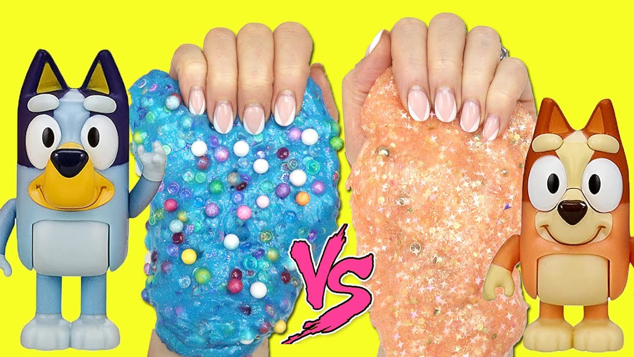 Bluey and Bingo DIY Slime Making and Mixing Tutorial! Crafts for Kids