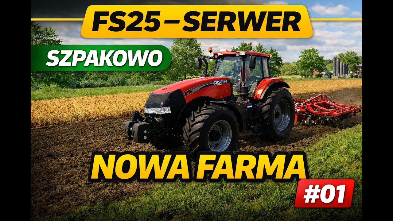 FS25 🔴 Nowe Gospodarstwo na Szpakowie! 🚜 | LIVE PL  #01.1/2