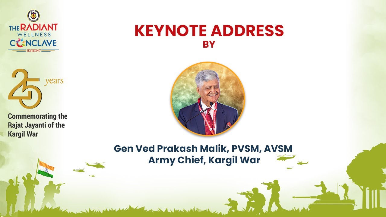 An inspirational speech by Gen Ved Prakash Malik,Army Chief,Kargil war, on the Essence of Leadership
