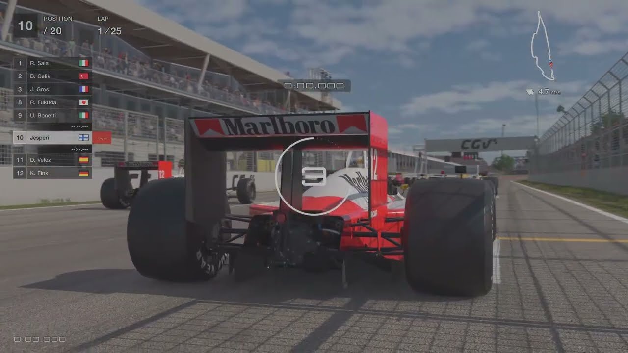 Gran Turismo 7 Mixed hardcore 25 lap F1 race