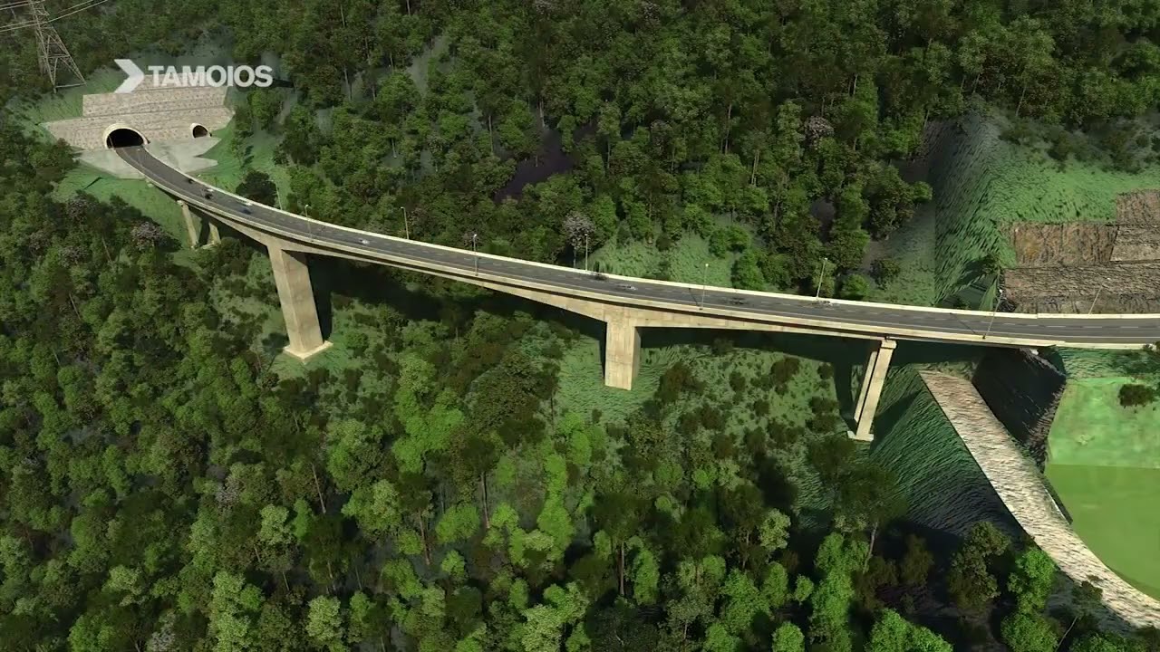 Tamoios maior túnel rodoviário