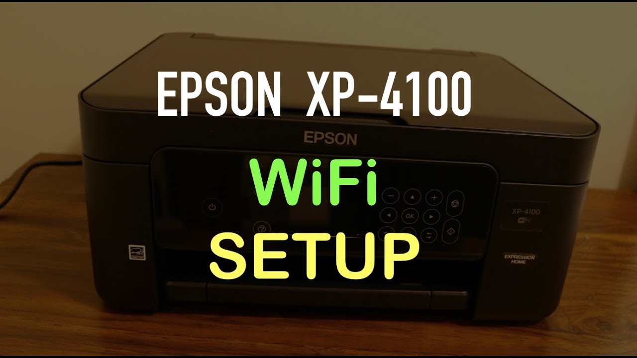 Epson XP 4100 WiFi Setup, Home / Office Network !!