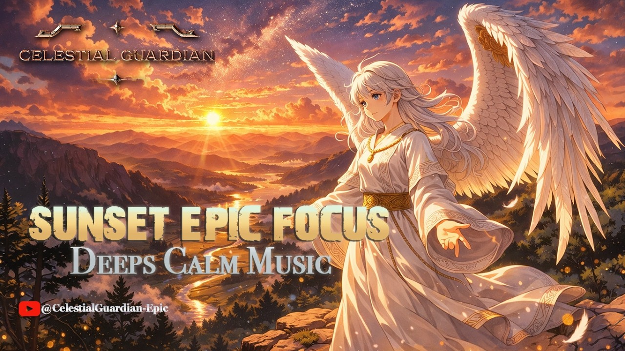 SUNSET EPIC FOCUS 🌅 Deep Calm & Angelic Serenity | Music for Heroic Concentration
