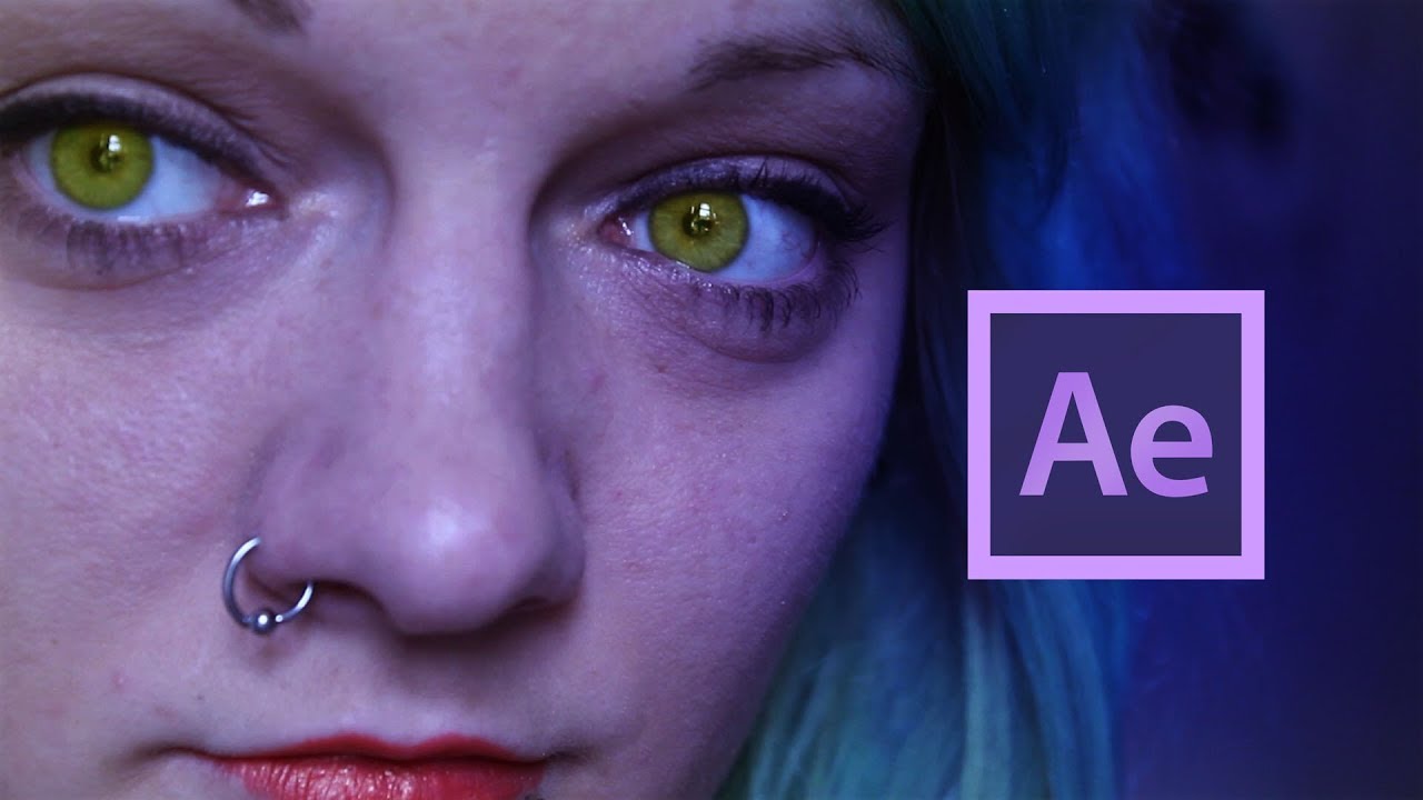 Eye colour change with every blink ( adobe after effects)