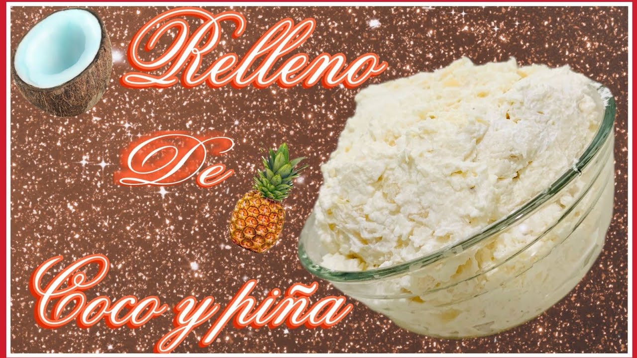 Con solo 3 ingredientes relleno de Coco y Piña 🥥🍍||FÁCIL y rápido en 10 minutos.