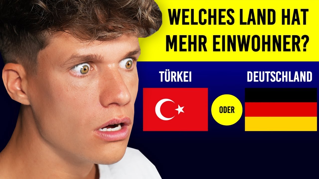 Welches LAND hat mehr EINWOHNER ❓😱