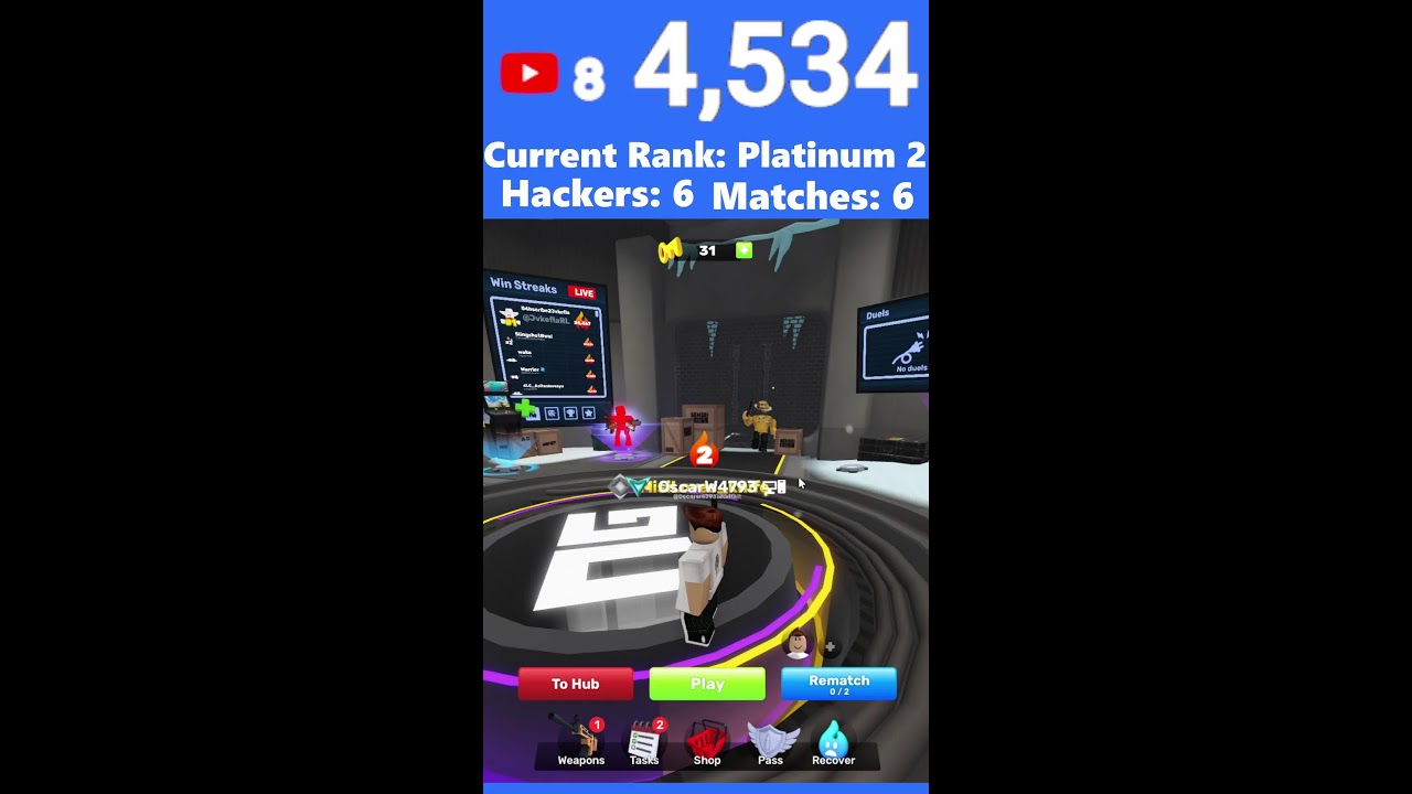 Streaming Until I Hit Diamond 2 in Roblox Rivals! #shorts #roblox