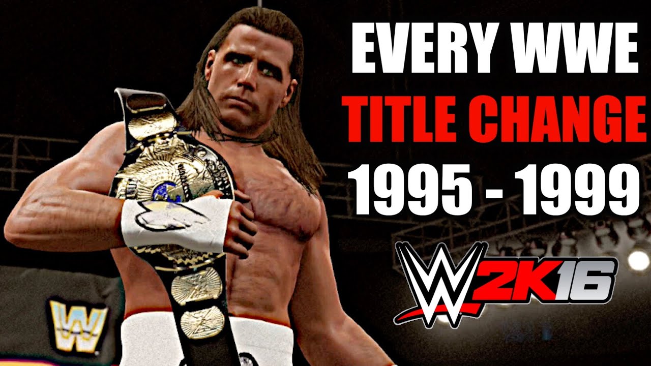WWE 2K16: Every WWE Title Change (1995 - 1999)
