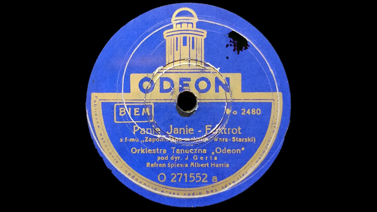 Orkiestra taneczna „Odeon” - Panie Janie (Albert Harris, 1939)