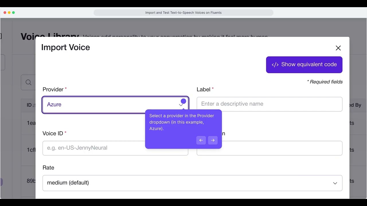 Fluents.ai | Feature Guide: Voices