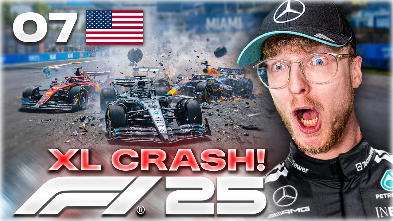 XL MASSENCRASH beim MIAMI SPRINT in der 110er Mercedes KARRIERE Folge 07 | CutterLukas