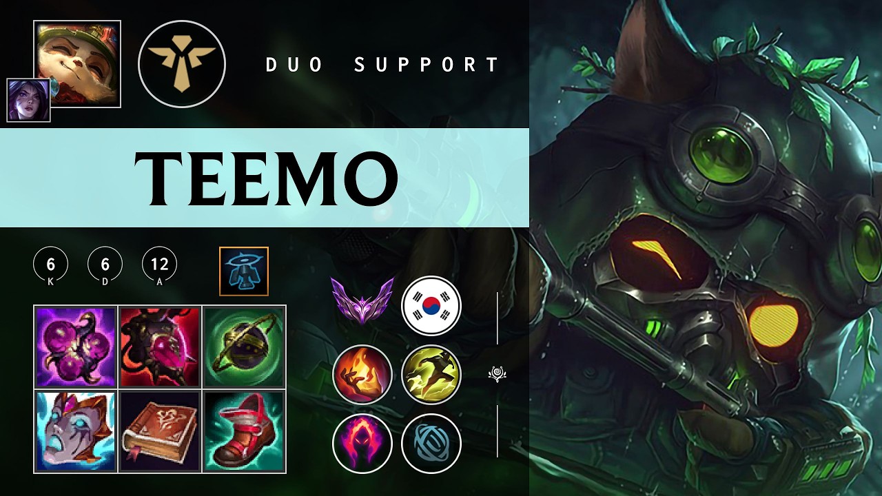 Teemo Support vs Yuumi - KR Master Patch 26.04