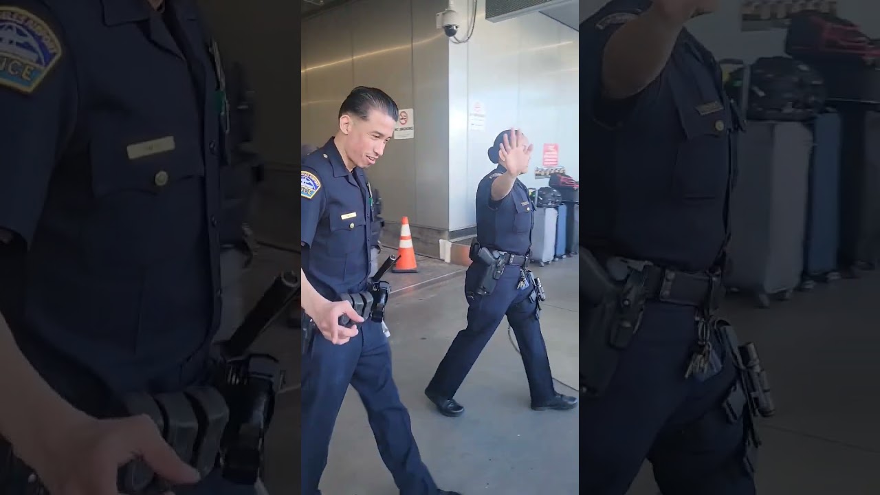 Amazing LAX airport police Officer's
