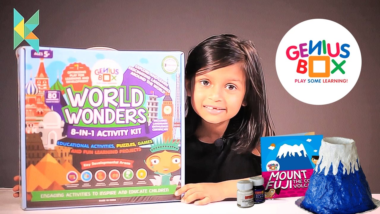 Genius Box Learning Toys for Children : World Wonders Activity Kit Kyrascope  Unboxing and Review