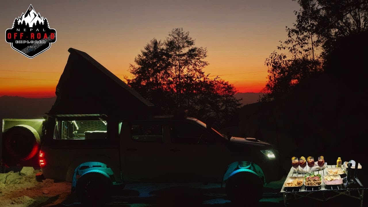 Hilux Offroad Camping in Kakani & Nuwakot, Nepal | 4x4 Mountain Drive (Drone Cinematic)