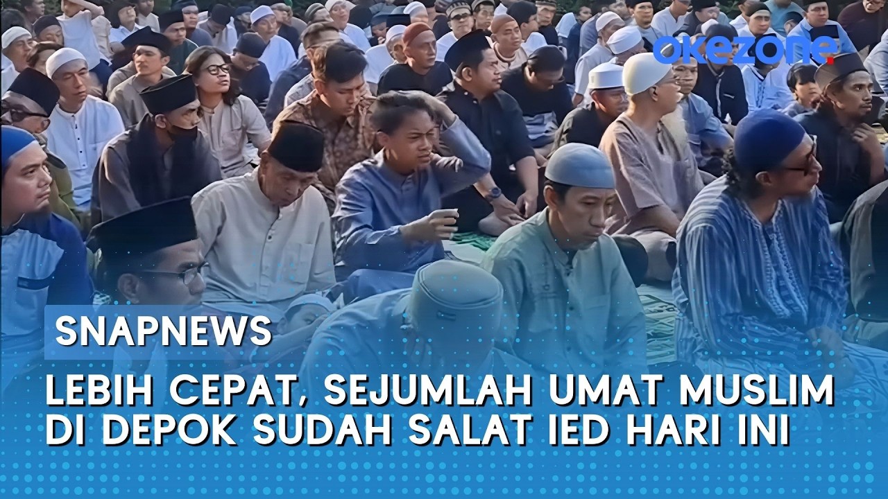 Lebih Cepat, Sejumlah Umat Muslim di Depok Sudah Salat ied Hari Ini