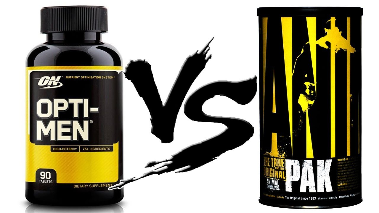 Opti-men или Animal Pak какие витамины лучше выбрать