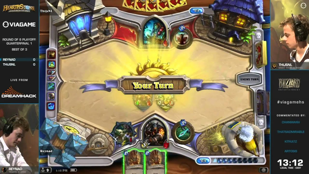 DreamHack Summer 2014 HearthStone: ThijsNL vs Reynad Quaterfinal #1 (16.06.2014)