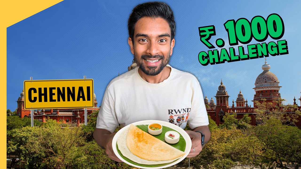 Full Day of Eating in Chennai for Just ₹1000!