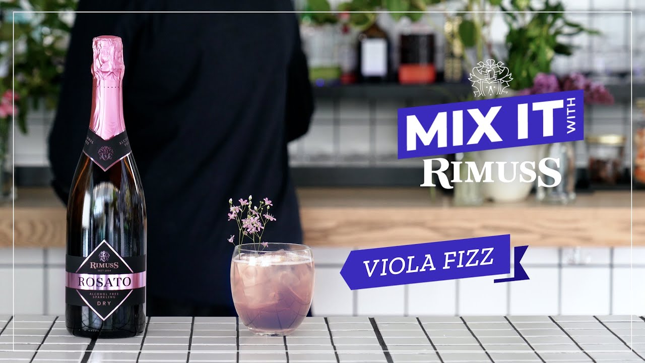 Viola Fizz | cocktail sans alcool aux violettes