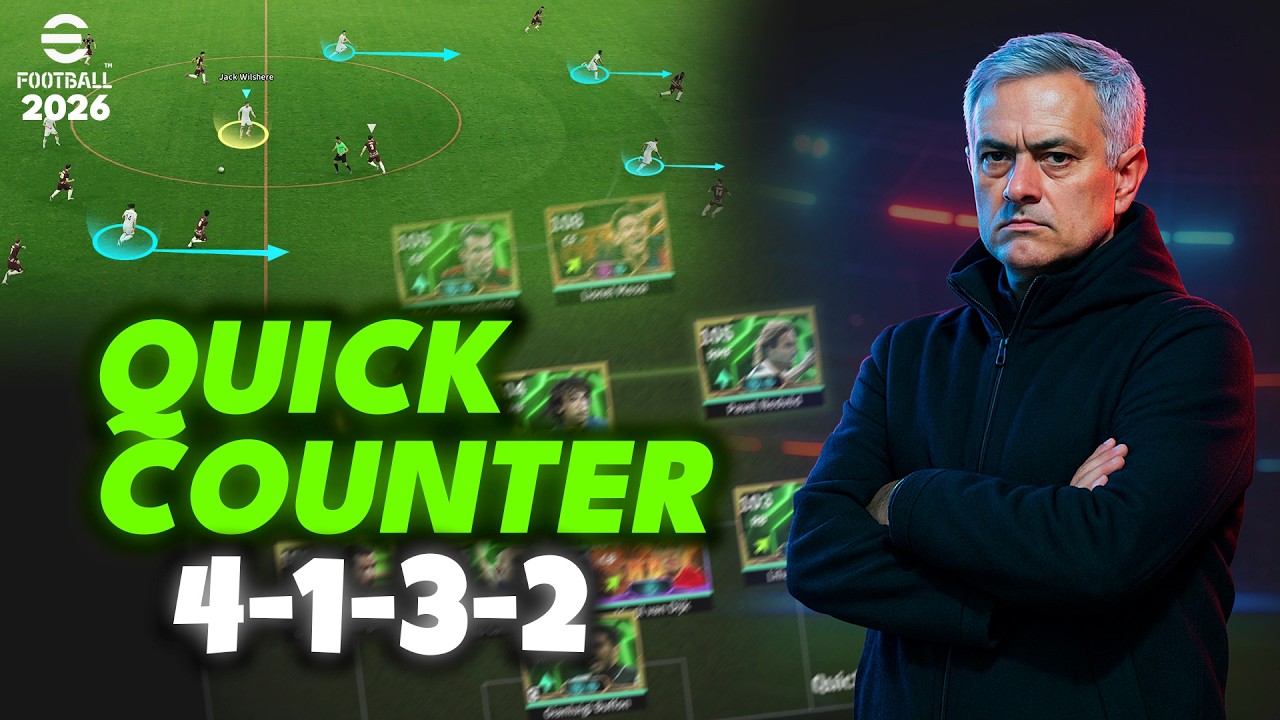 🔥 МЕТА Быстрая контратака 4-1-3-2 – Чистые атаки в 1-2 паса! Обновление eFootball 2026 5.2.0
